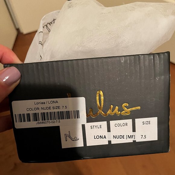 Lona Suede Light Nude High Heel - Picture 6 of 6